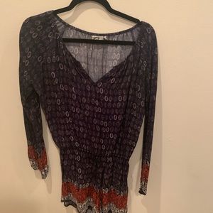 Anthropologie Long Sleeve Romper